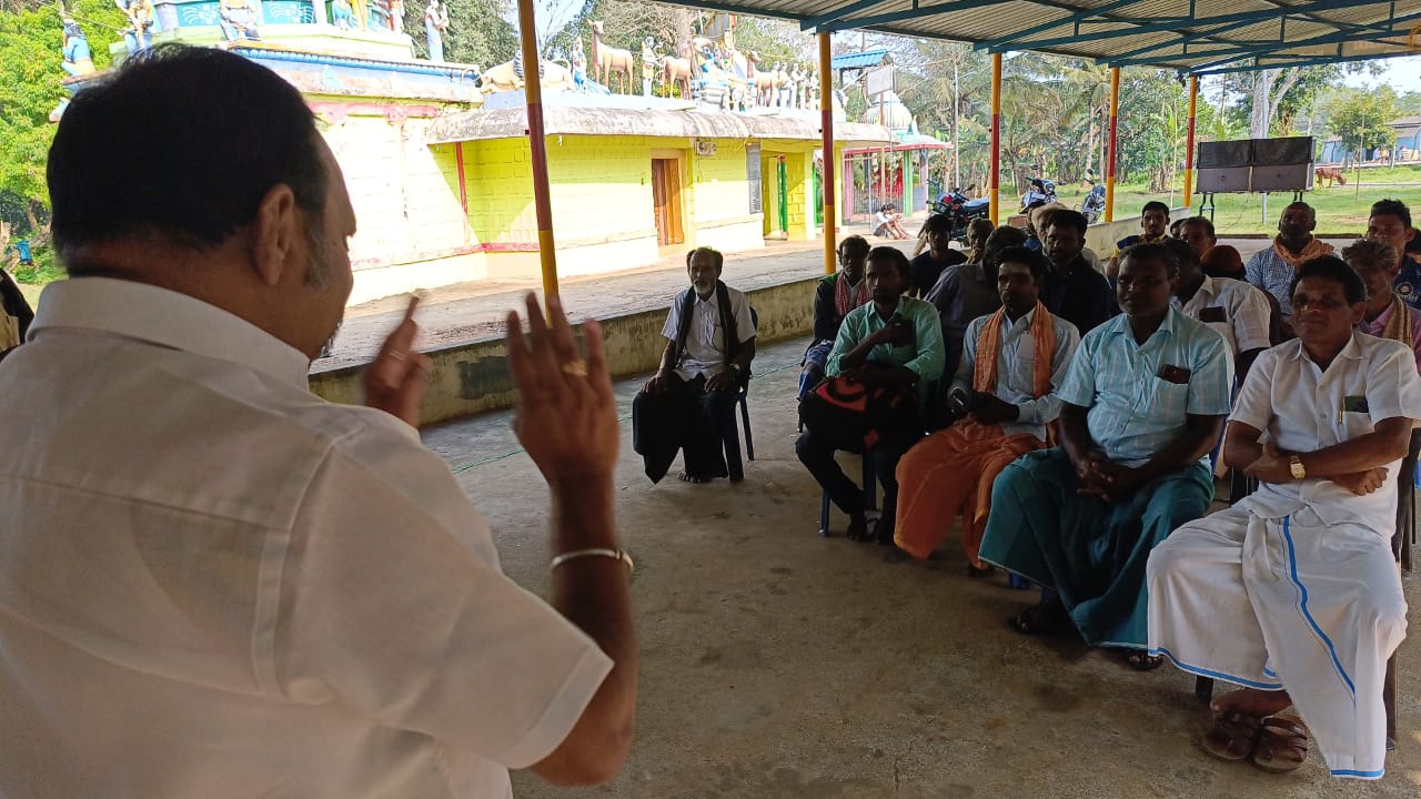 Inauguration ceremony of the new branch of the World Tamil Village Artists Association, Tirupattur East District